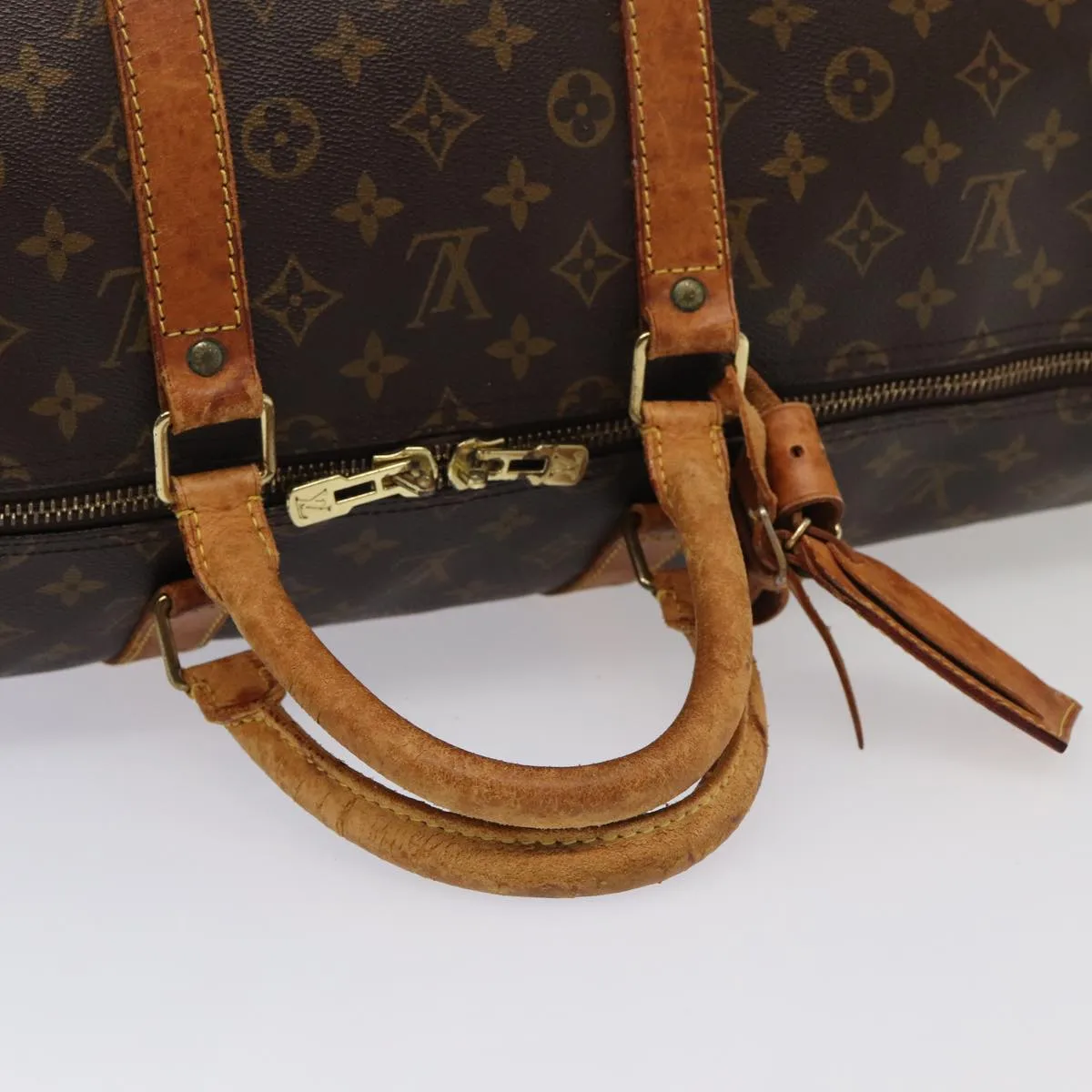LOUIS VUITTON Monogram Keepall Bandouliere 55 Boston Bag M41414 LV mr374