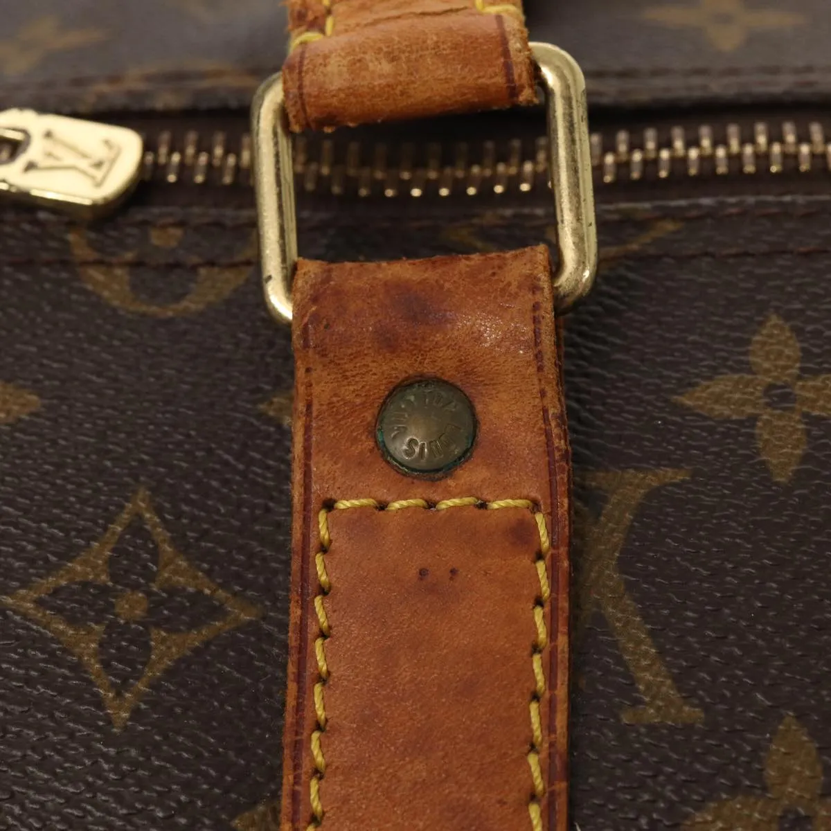 LOUIS VUITTON Monogram Keepall Bandouliere 55 Boston Bag M41414 LV mr374