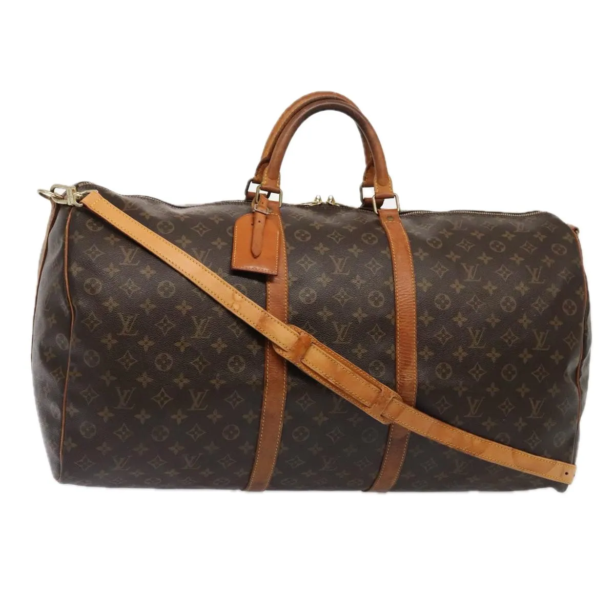 LOUIS VUITTON Monogram Keepall Bandouliere 60 Boston Bag M41412 LV 88926