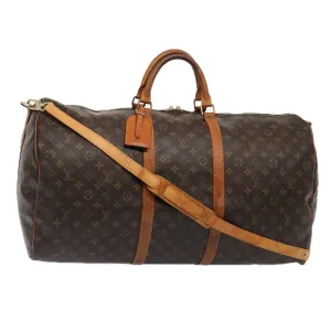 LOUIS VUITTON Monogram Keepall Bandouliere 60 Boston Bag M41412 LV 88926