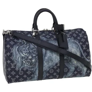 LOUIS VUITTON Monogram savanna Keepall Bandouliere 45 Boston M54129 33473S