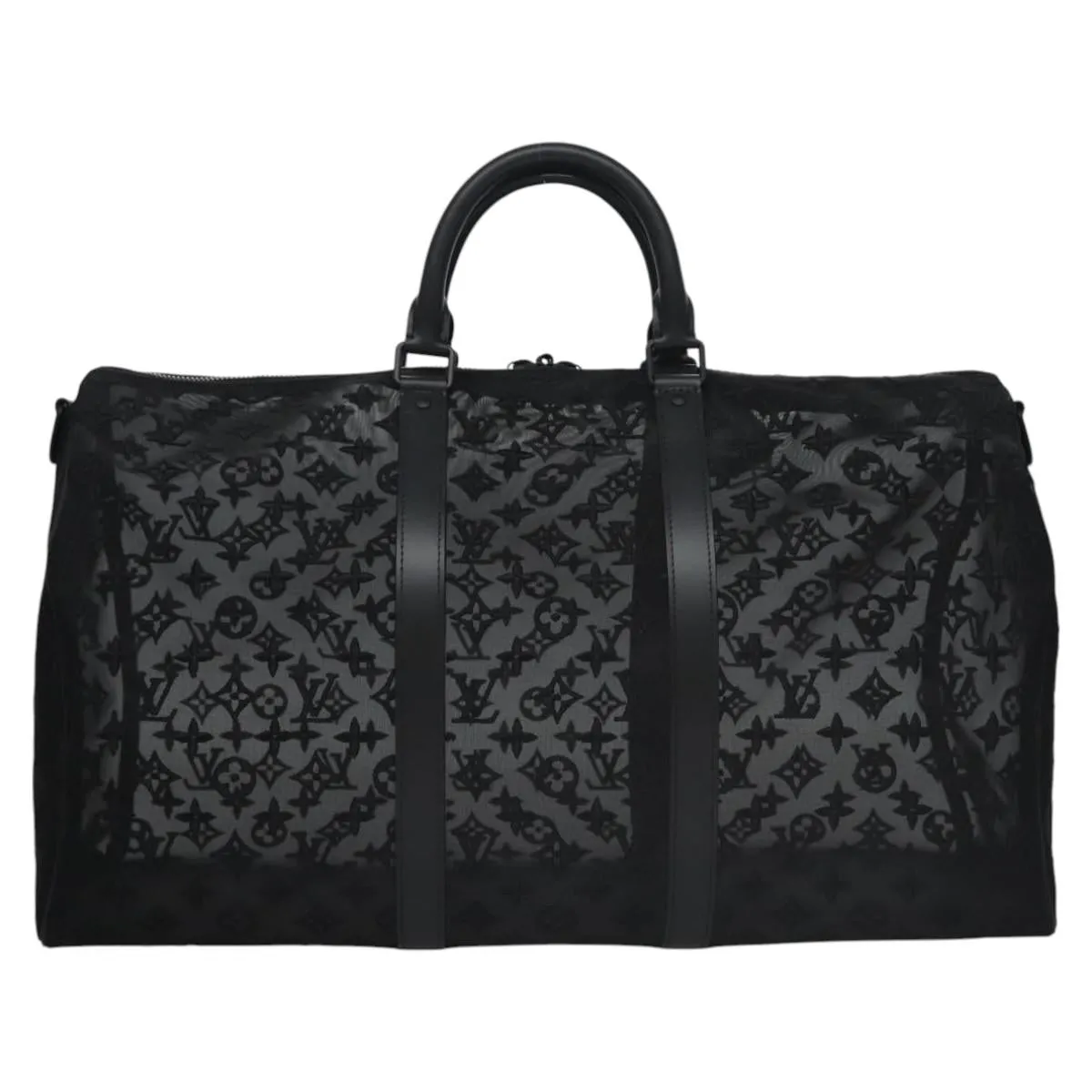 LOUIS VUITTON Monogram See Through Keepall Bandouliere 50 M53971 LV Auth MY116SA