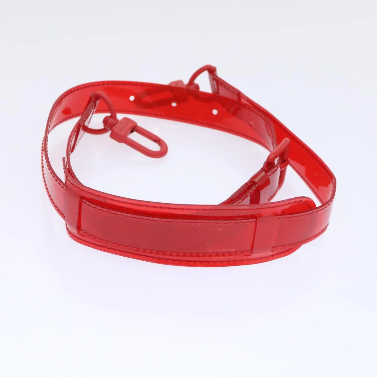 LOUIS VUITTON Monogram Vinyl Keepall Bandouliere 50 Bag Red M41416 52526S