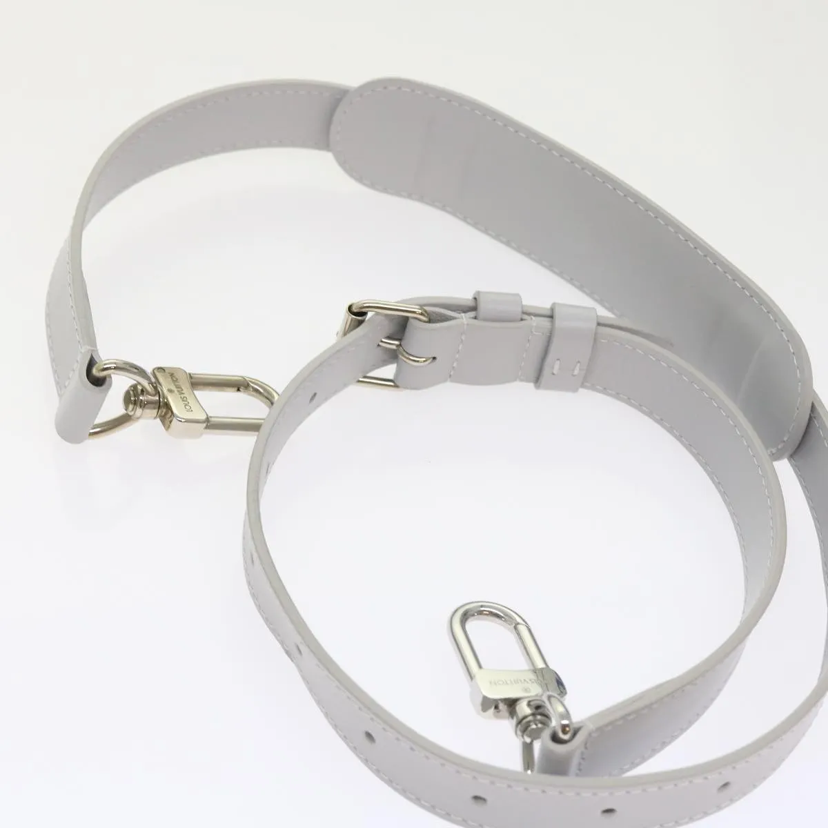 LOUIS VUITTON Monogram White Keepall Bandouliere 50 Bag M44643 LV 55862S