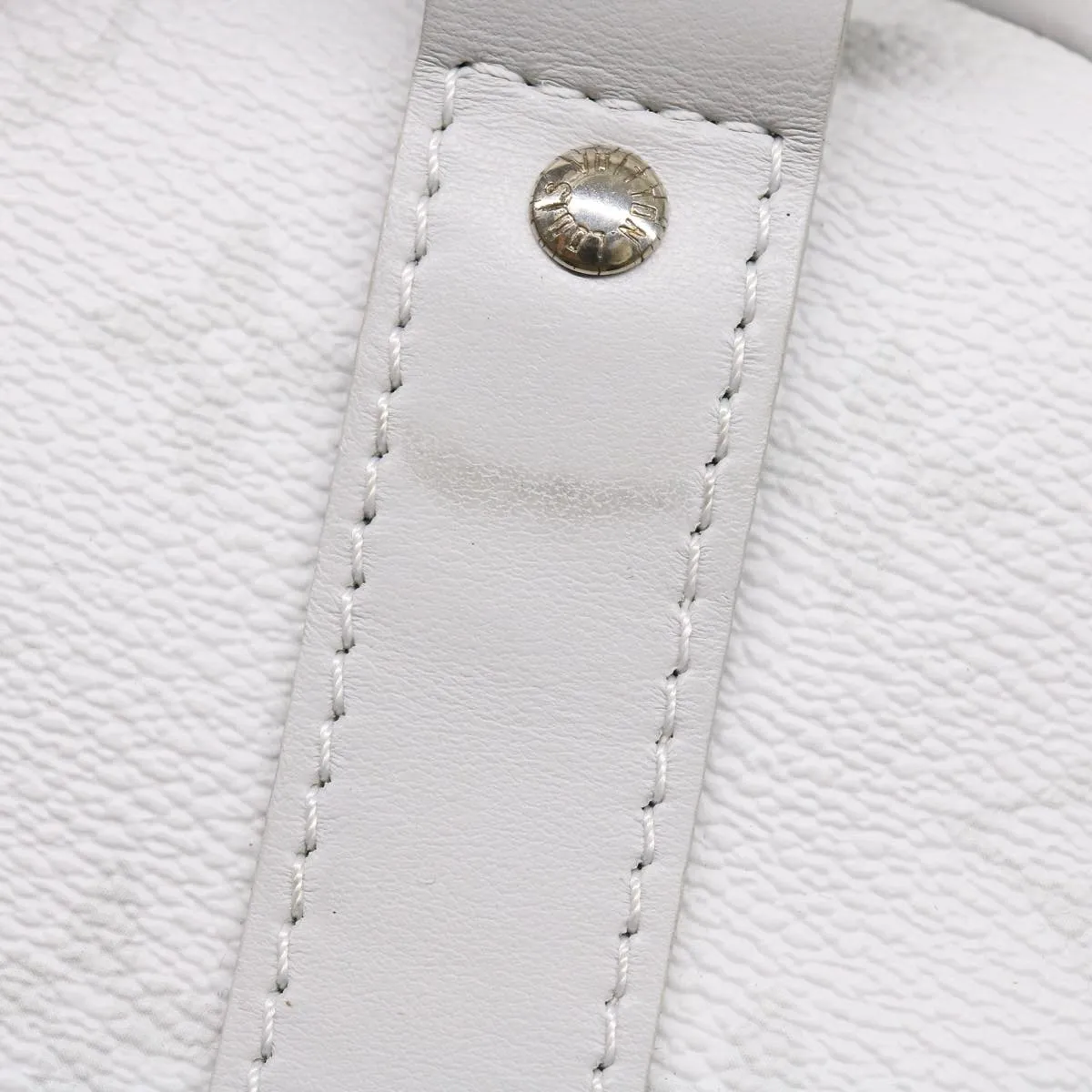 LOUIS VUITTON Monogram White Keepall Bandouliere 50 Bag M44643 LV 55862S