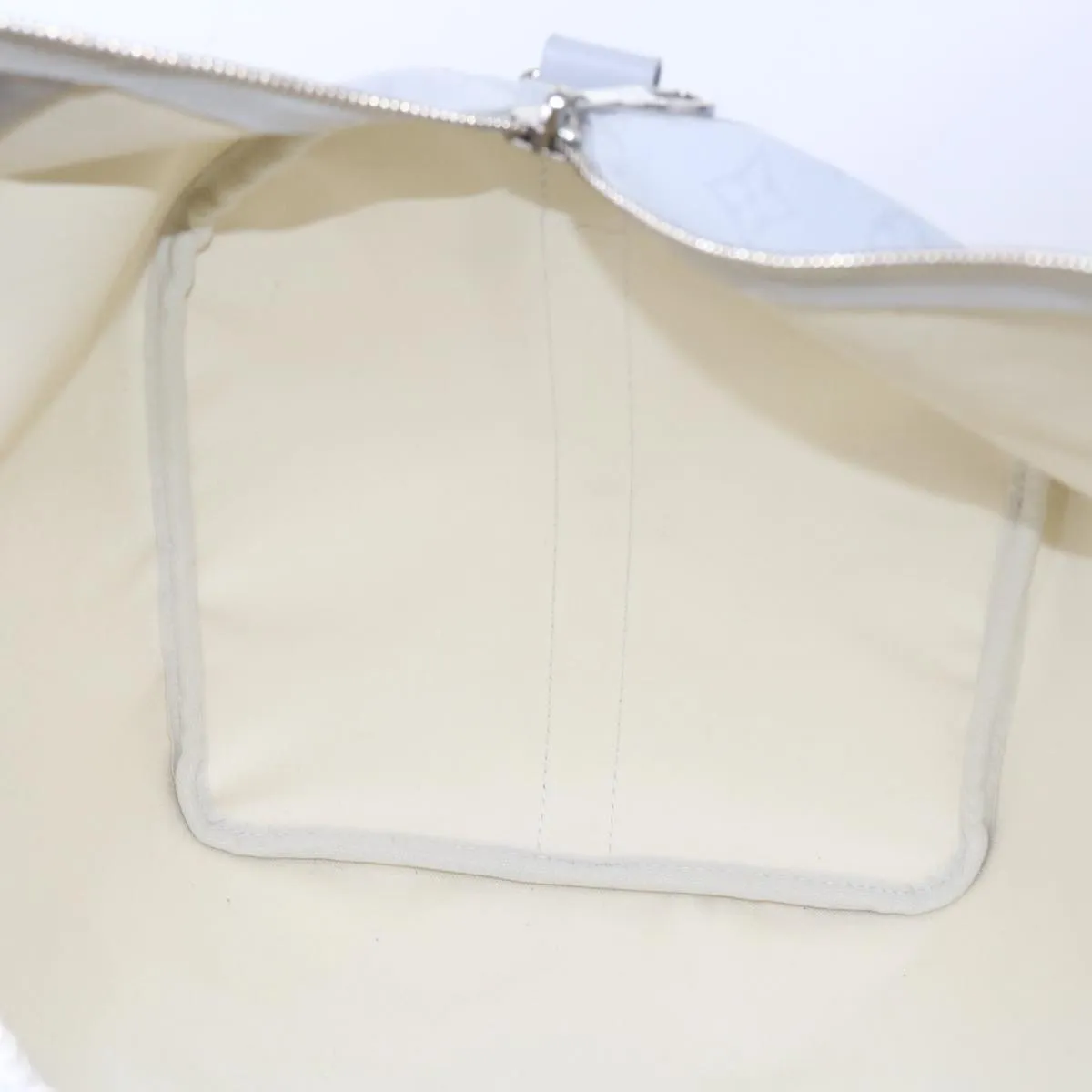 LOUIS VUITTON Monogram White Keepall Bandouliere 50 Bag M44643 LV 55862S