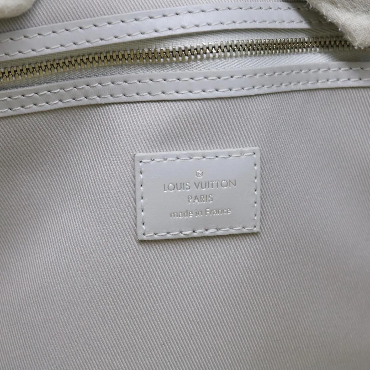 LOUIS VUITTON Monogram White Keepall Bandouliere 50 Bag M44643 LV 55862S