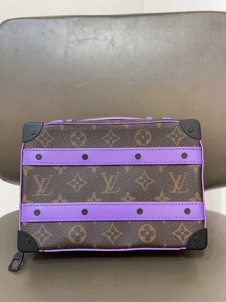 Louis Vuitton Soft Trunk Monogram Canvas Purple Crossbody