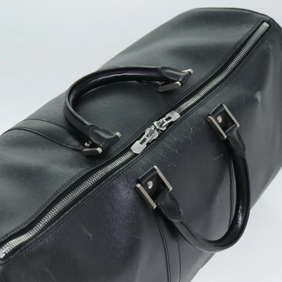 LOUIS VUITTON Taiga Keepall 50 Boston Bag Ardoise LV 74384