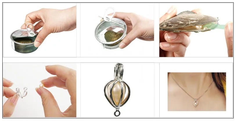 Love Pearl™ Reindeer Christmas Cage Necklace DIY Oyster Opening Kit