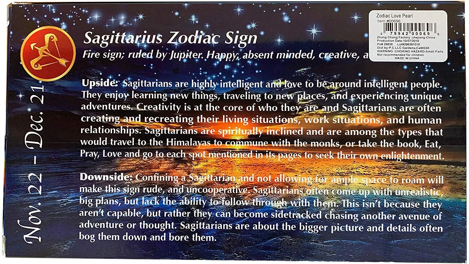 Love Pearl™ Sagittarius Zodiac Cage Necklace DIY Oyster Opening Kit