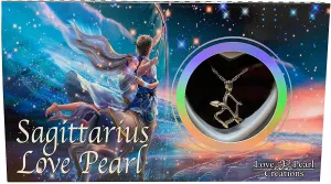 Love Pearl™ Sagittarius Zodiac Cage Necklace DIY Oyster Opening Kit