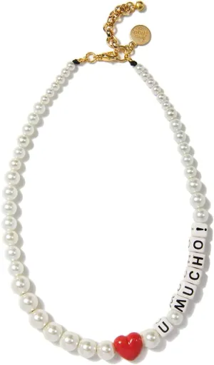 Love You Mucho Pearl Necklace