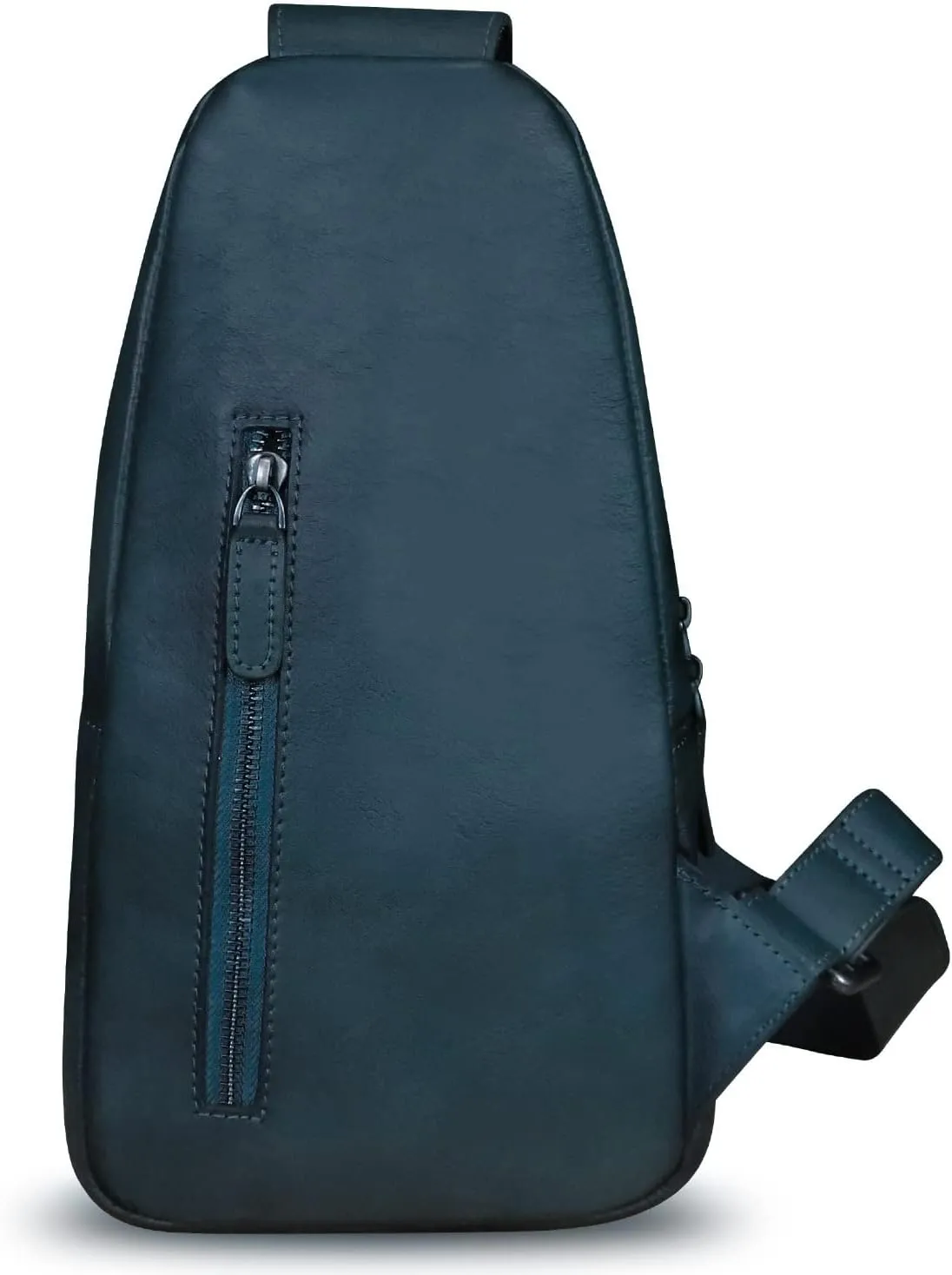 LRTO Genuine Leather Silng Bag for Men and Women Fashion Real Leather Sling Backpack Shoulder Crossbody Bag Chest Purse