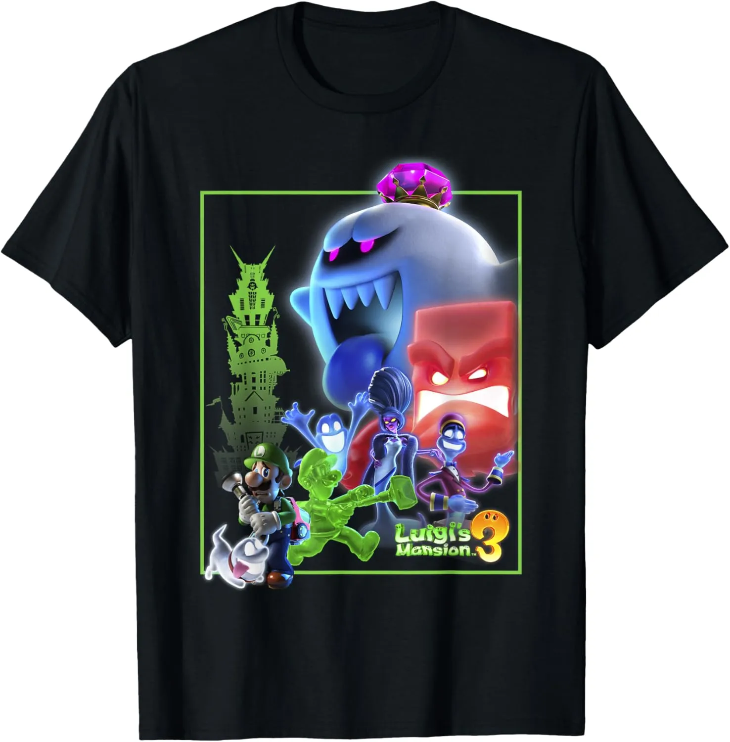 Luigi's Mansion 3 Collage Poster T-Shirt