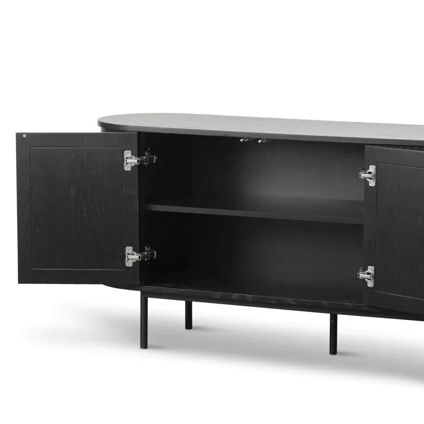 Luxe Lattice Side Table 170cms - Black