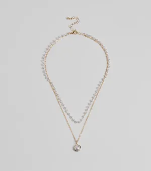 Luxe Moment Faux Pearl Layered Necklace