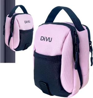 Magnetic Gym Bag for Men & Women | Crossbody Sling Bag | Small Workout Backpack with Magnetic Attachment | Keep Essentials Off Dirty Floors | Fanny Pack for Gym, Travel, Work, and Sports (Pink)