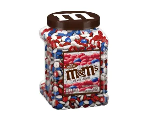 M&M's ® Patriotic Plain Mix Milk Chocolate Candies 62 oz. Jar