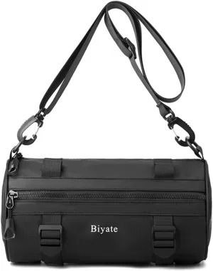 Man Chest Bag Fashion Shoulder Bag Male Crossbody Bag Messengers Bag Round Cylindrical Backpack Rucksack for Running