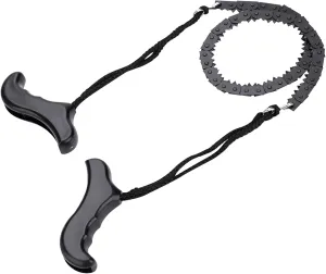Manual Chain Saw, Portable Wire Saw with Handle, Emergency Chainsaw Survival Kit Outdoor Tools for Trees Cutting, Camping