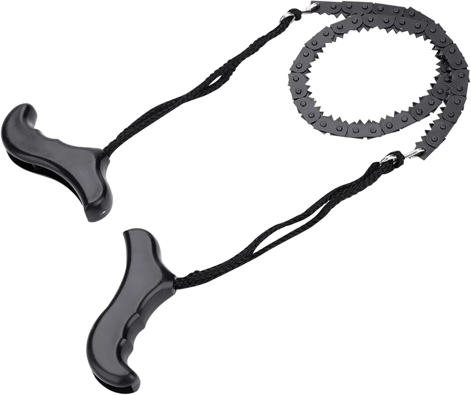 Manual Chain Saw, Portable Wire Saw with Handle, Emergency Chainsaw Survival Kit Outdoor Tools for Trees Cutting, Camping