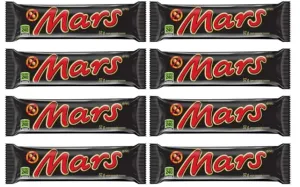 Mars Chocolate Candy Bar, 2.2 oz, Caramel, Nougat, Milk Chocolate (8full size bars)