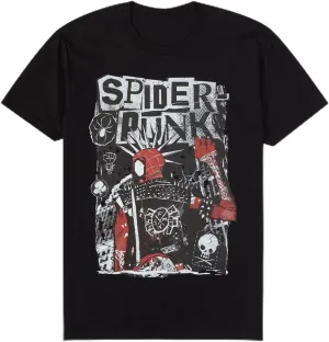 Marvel Spider-Man Spider-Punk T-Shirt BLACK