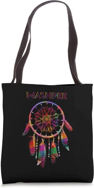 Mashpee Native American Indian Colorful Dreamcatcher Tribe Tote Bag