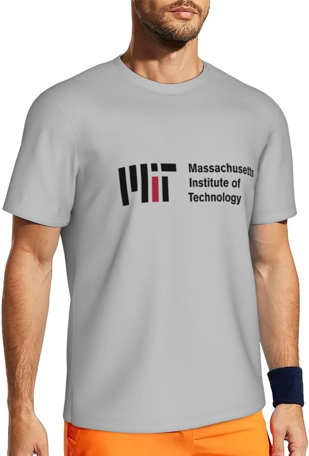 Massachusetts Institute of Technology Men's Lightweight Breathable Mesh Short Sleeve T-Shirt
