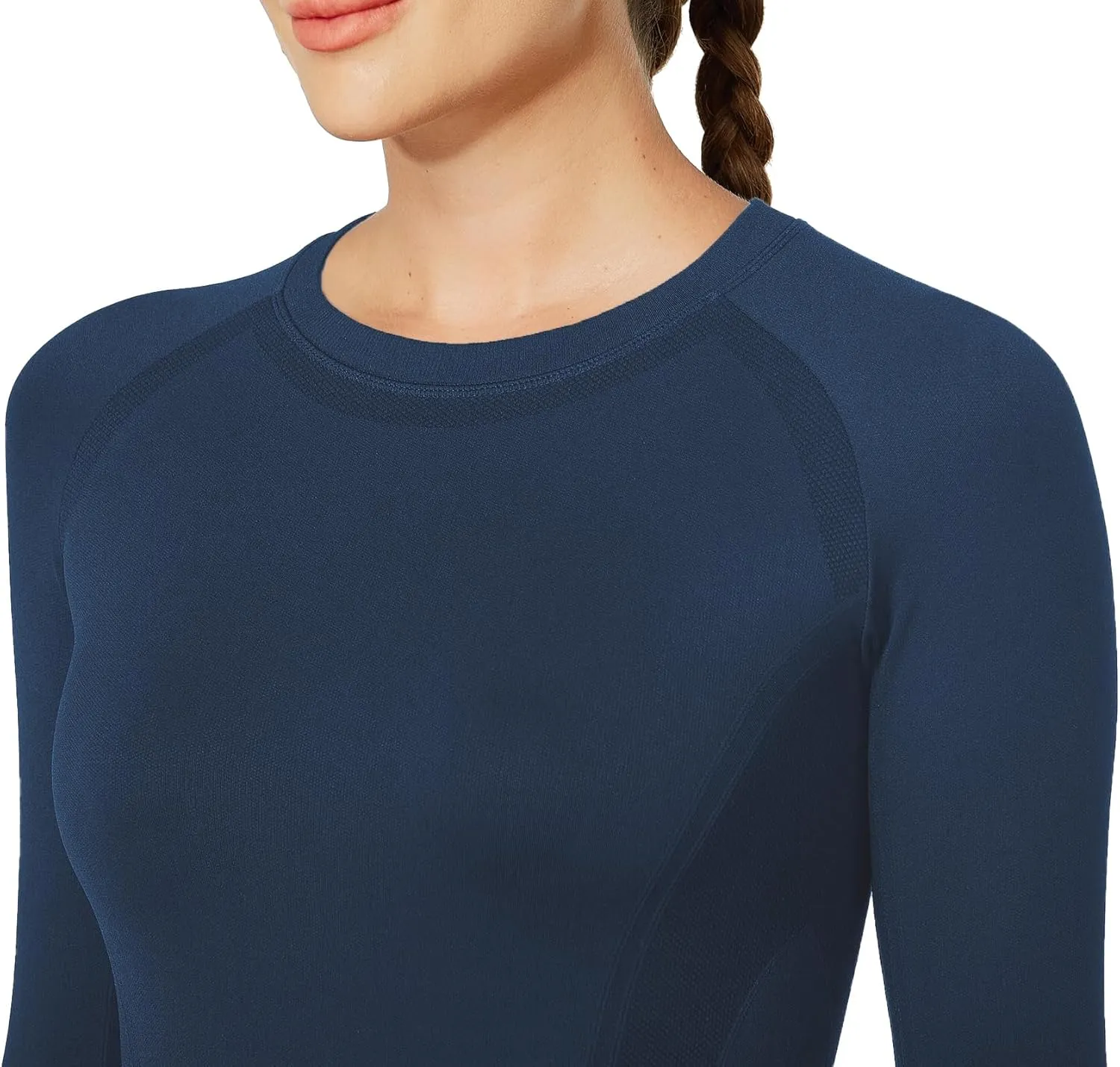 MathCat Workout Shirts for Women Long Sleeve, Workout Tops for Women, Quick Dry Gym Athletic Tops，Seamless Yoga Shirts