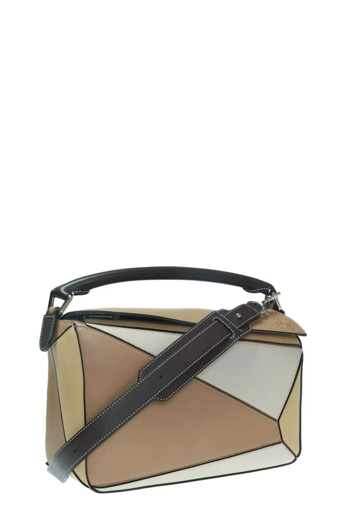 Medium Puzzle Bag Mocca Multitone