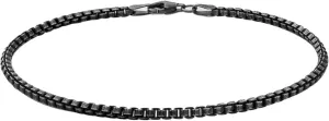 Mens 2mm Venetian Chain Bracelet II, Sterling Silver | Brushed