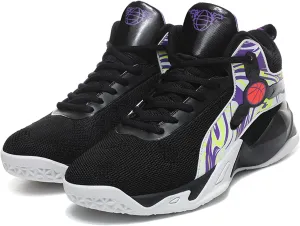 Men's High Top Mesh Breathable Basketball Shoes Athletic Sneakers Gym Fashion Trainers Tennis Casual Walking Shoes
