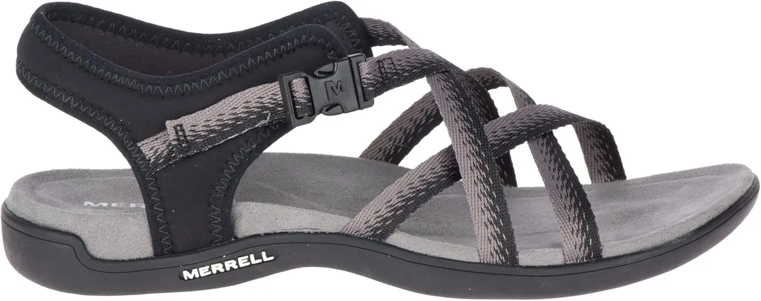 Merrell Women's District Muri Lattice, Black/Charcoal, 10 US medium