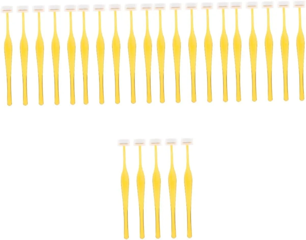 MERRYHAPY 5sets Portable Eyebrow Razor Multi-Function Trimmer Sturdy Nonslip Removal Set 5pcs*5 Random Color
