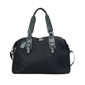 Mesh Panel Dual Strap Travel Duffel Bag