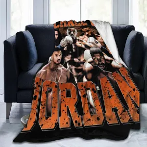 Michael B. Jordan Blanket Flannel Fleece Printed Throw Blankets Ultra Soft Micro Warm Blanket for All Season Bedding Chair Sofa Couch Bed 50"x40"