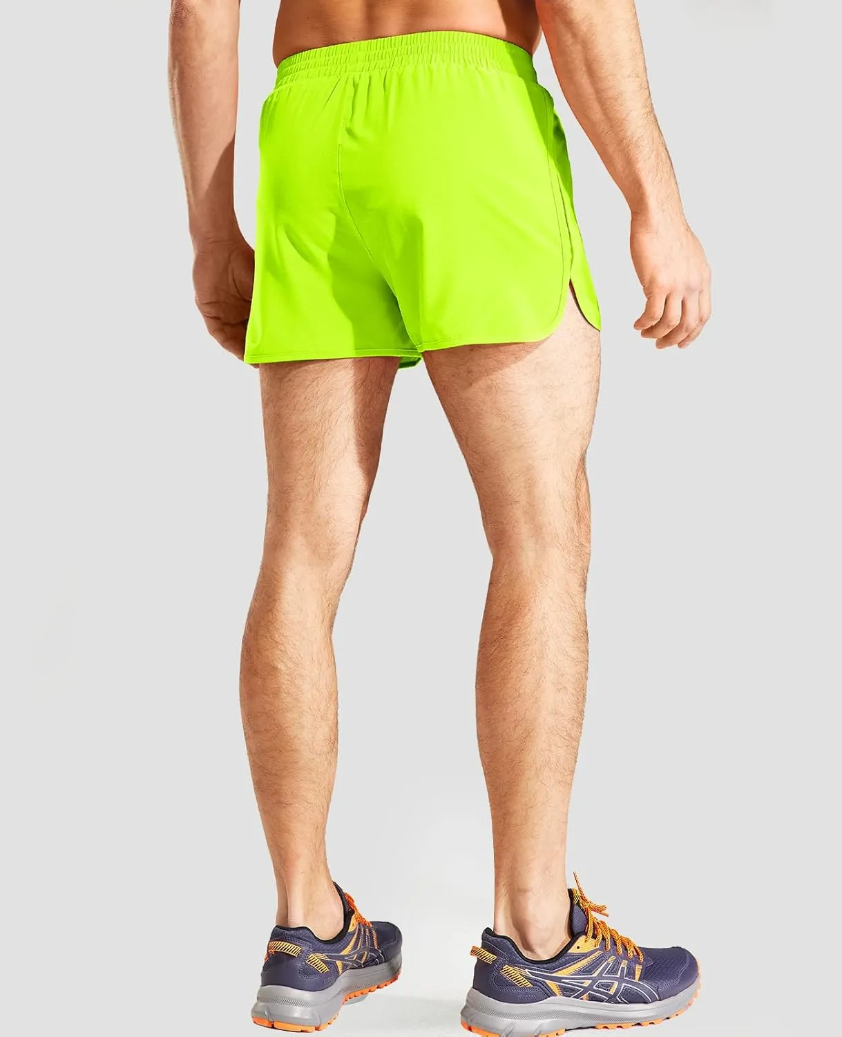 MIER Men's 3 Inches Quick Dry Running Shorts Liner Lightweight Water Resistant Athletic Workout Lined Shorts