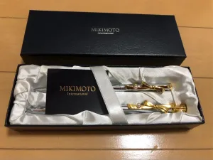 Mikimoto Mechanical Ballpoint Pen Ribbon Design Pearl Pearl
