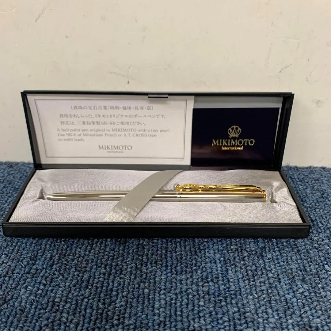 MIKIMOTO Pearl Ballpoint Pen, Spinning