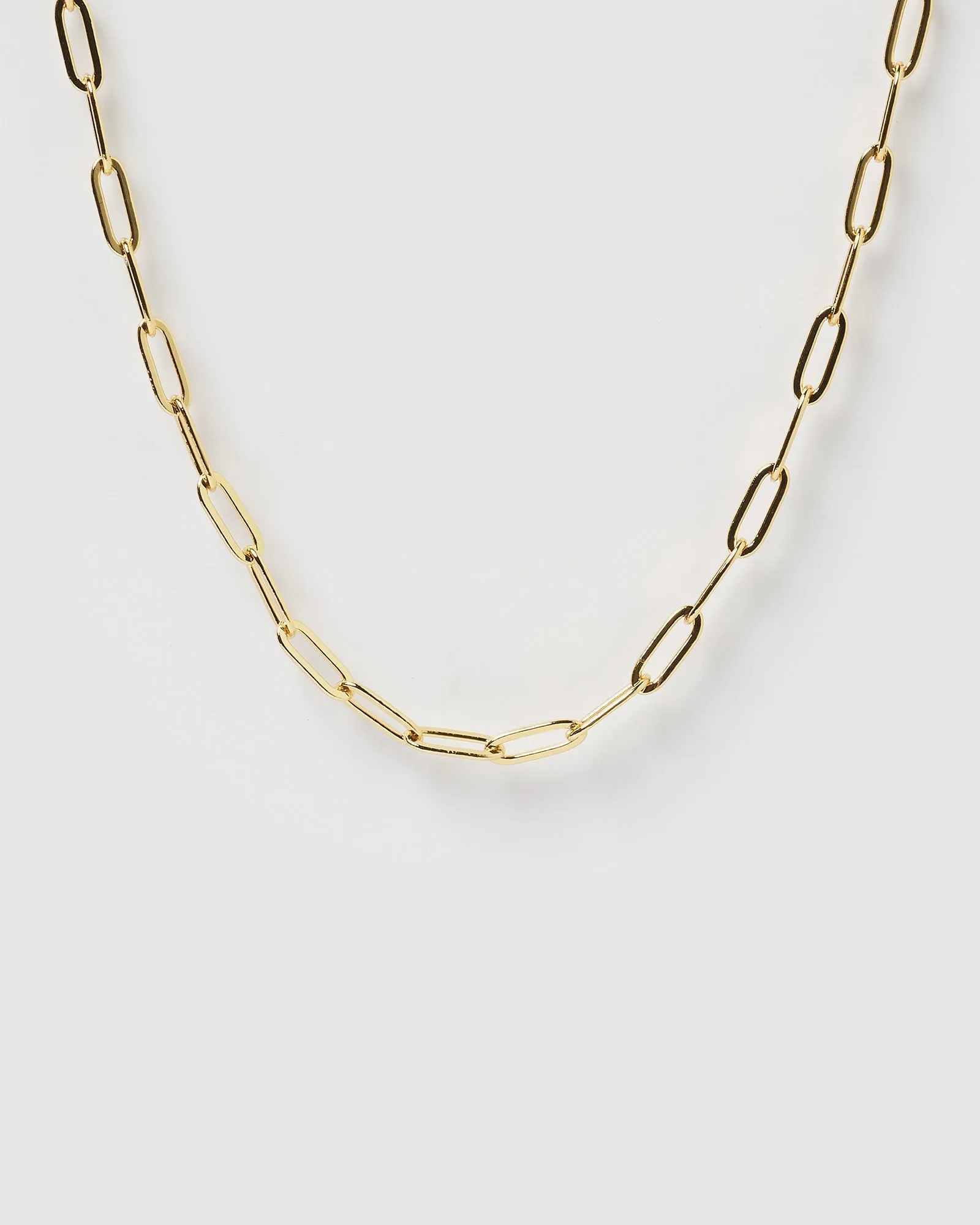 Miz Casa & Co Rayleigh Link Chain Necklace Gold Pearl