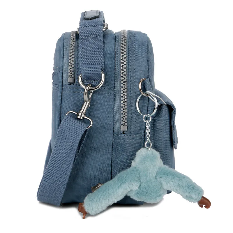 Monkey Nylon Canvas Lightweight Single Portable Crossbody Bags