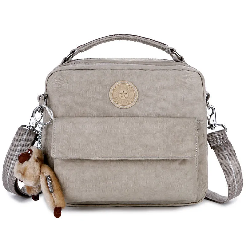 Monkey Nylon Canvas Lightweight Single Portable Crossbody Bags