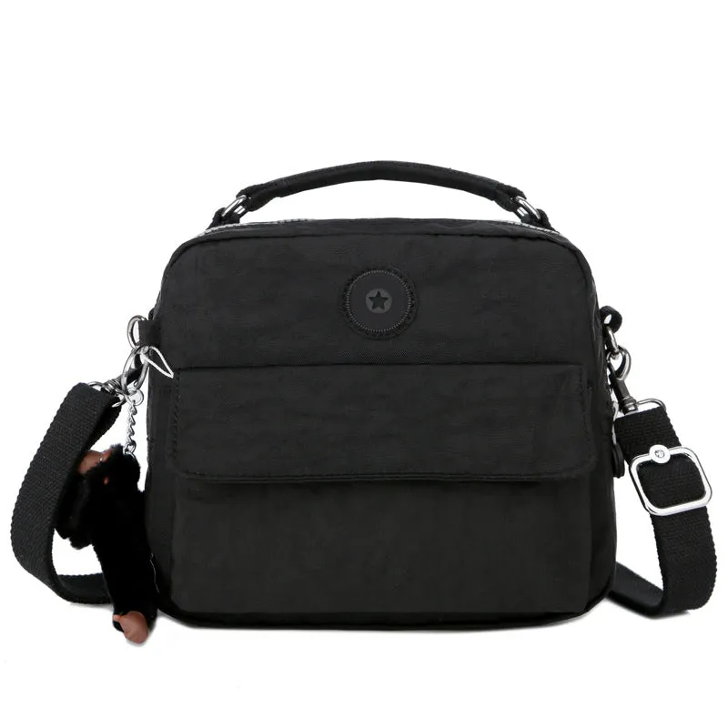 Monkey Nylon Canvas Lightweight Single Portable Crossbody Bags