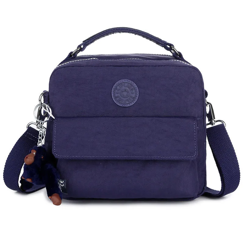 Monkey Nylon Canvas Lightweight Single Portable Crossbody Bags