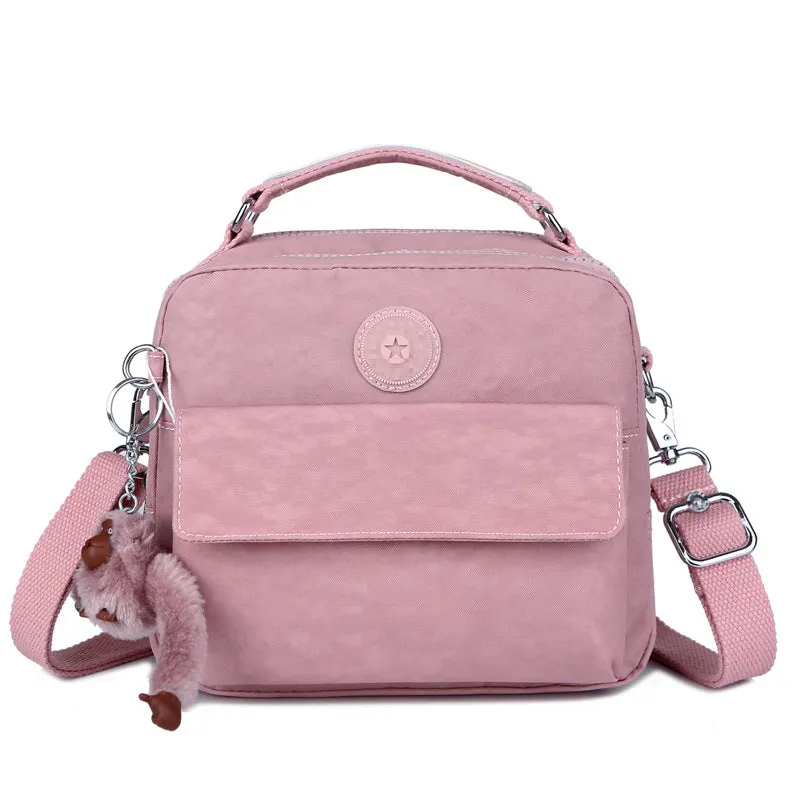 Monkey Nylon Canvas Lightweight Single Portable Crossbody Bags