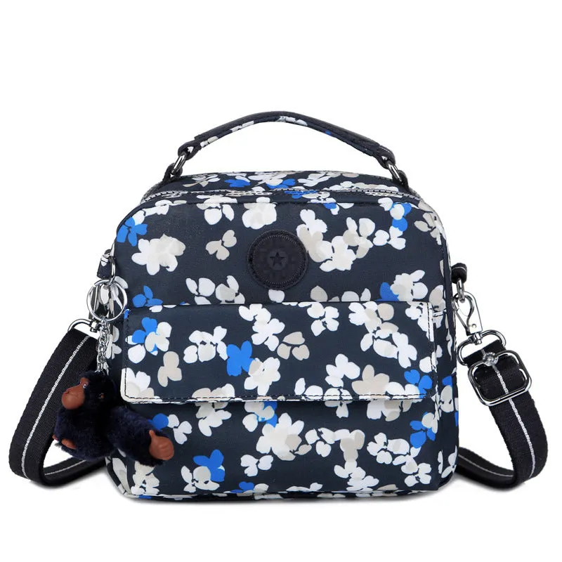 Monkey Nylon Canvas Lightweight Single Portable Crossbody Bags