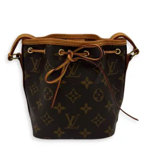 Monogram Nano Noe Nano Crossbody bag in Coated canvas, Gold Hardware