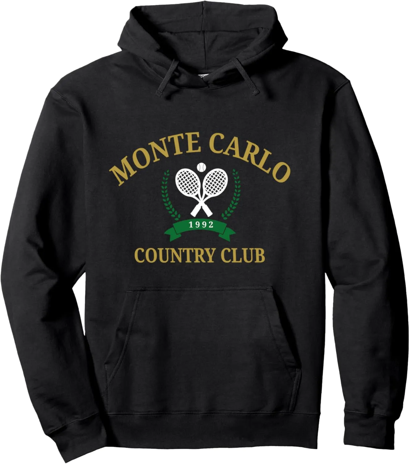 Monte Carlo Country Club Vintage Tennis Aesthetic Crewneck Pullover Hoodie
